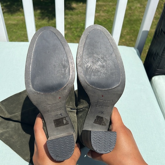 Free People Dakota Over The Knee Boots size 38/7.5 Hunter green - Picture 8 of 11